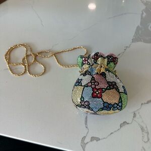 kathrine baumann Gold Clutch with Delicate Chain